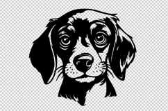 Adorable Puppy with Heartfelt Gaze, SVG file Product Image 2