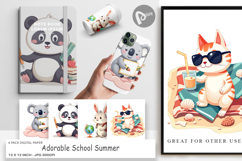 Digital Paper Adorable School Summer Product Image 1
