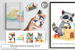 Digital Paper Adorable School Summer Product Image 1