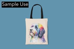 Adorable Sheepadoodle Color Drip - Sublimation - Digital Product Image 4