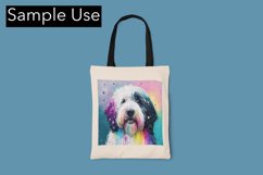 Adorable Sheepadoodle Color Drip - Sublimation - Digital Product Image 4