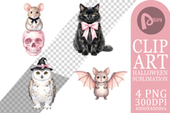 Spooky Coquette Animals Sublimation Product Image 1