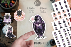 Spooky Coquette Animals Sticker Product Image 1