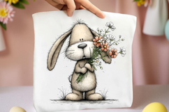 Adorable Spring Bunny Clipart Product Image 2