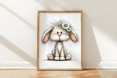 Adorable Spring Bunny Clipart Product Image 3