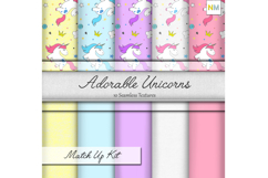 Adorable Unicorns A Seamless Textures Product Image 1