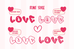 Adore Love | Chubby Valentine Decorative Webfont Product Image 7