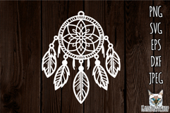 Dream Catcher SVG papercut, dreamcatcher lazer cut file. Product Image 1