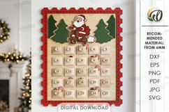 Advent Calendar Bases Bundle Laser Cut. Christmas SVG Product Image 15
