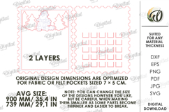 Advent Calendar Base Laser Cut. Christmas Countdown SVG Product Image 2