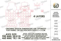Advent Calendar Bases Bundle Laser Cut. Christmas SVG Product Image 6