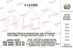 Advent Calendar Base Laser Cut. Christmas Countdown SVG Product Image 2