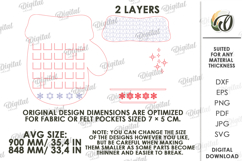 Advent Calendar Base Laser Cut. Christmas Countdown SVG Product Image 2