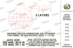 Advent Calendar Base Laser Cut. Christmas Countdown SVG Product Image 2