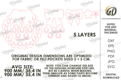 Advent Calendar Base Laser Cut. Christmas Countdown SVG Product Image 2