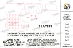 Advent Calendar Base Laser Cut. Christmas Countdown SVG Product Image 2
