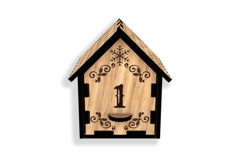 Christmas Advent Calendar Tree - Laser Cut House Countdown Product Image 7