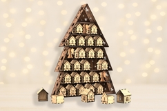 Christmas Advent Calendar Tree - Laser Cut House Countdown Product Image 8