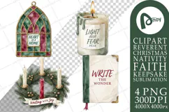 Advent Candle Countdown & Faith Notes Sublimation Product Image 1