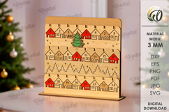 Advent Christmas Calendars Bundle Lasercut. Countdown SVG Product Image 4