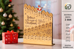 Advent Christmas Calendars Bundle Lasercut. Countdown SVG Product Image 9