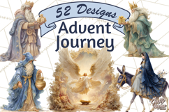 Nativity PNG Clipart, Advent Journey Characters Product Image 1