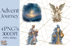 Nativity PNG Clipart, Advent Journey Characters Product Image 1