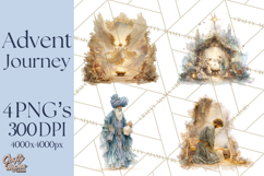Nativity PNG Clipart, Advent Journey Characters Product Image 1
