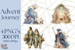 Nativity PNG Clipart, Advent Journey Characters Product Image 1