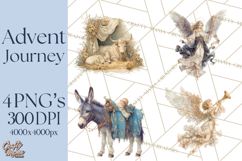 Nativity PNG Clipart, Advent Journey Characters Product Image 1