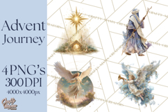 Nativity PNG Clipart, Advent Journey Characters Product Image 1