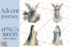 Nativity PNG Clipart, Advent Journey Characters Product Image 1