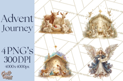 Nativity PNG Clipart, Advent Journey Characters Product Image 1