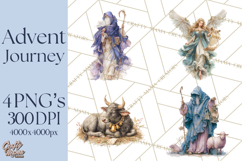 Nativity PNG Clipart, Advent Journey Characters Product Image 1