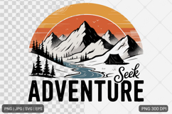 Vintage Mountain Adventure SVG PNG Bundle Product Image 8