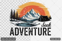 Vintage Mountain Adventure SVG PNG Bundle Product Image 9