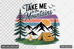 Vintage Mountain Adventure SVG PNG Bundle Product Image 10