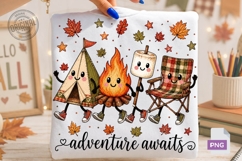 Adventure Awaits Camping Friends PNG Product Image 1