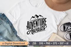 Adventure Awaits SVG File | Camping SVG | Adventure SVG Product Image 2