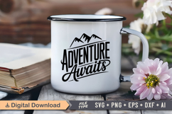 Adventure Awaits SVG File | Camping SVG | Adventure SVG Product Image 3