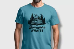 Adventure Awaits SVG | Outdoor Nature Mountain Vector Design Product Image 3