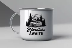 Adventure Awaits SVG | Outdoor Nature Mountain Vector Design Product Image 2