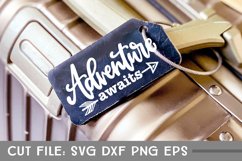 Adventure Awaits, Travel SVG, Hand Lettered Cut File Product Image 2