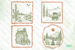 Adventure Camping Frame SVG PNG Product Image 1