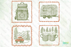 Adventure Camping Frame SVG PNG Product Image 1