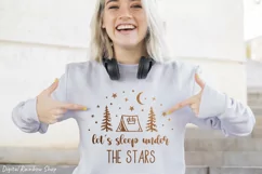 svg print for camping tshirt