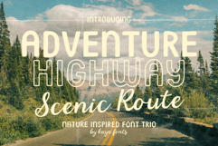 Adventure Highway Nature Inspired Retro Font Product Image 1