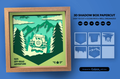 Adventure Off Road Car Shadow Box 3D SVG 4x4 Car Layered Product Image 3