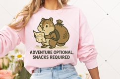 Adventure Optional Snacks Required PNG, Funny Animal PNG Product Image 4