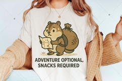 Adventure Optional Snacks Required PNG, Funny Animal PNG Product Image 2